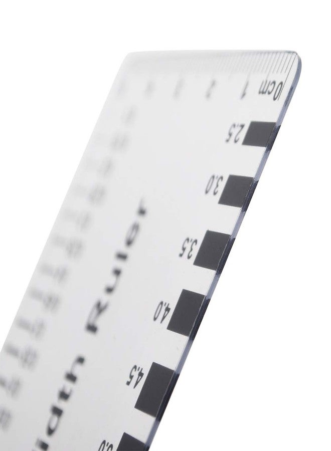Muka (10PCS) Muka Plastic Concrete Crack Width Ruler-Gloss Clear B - Image 4